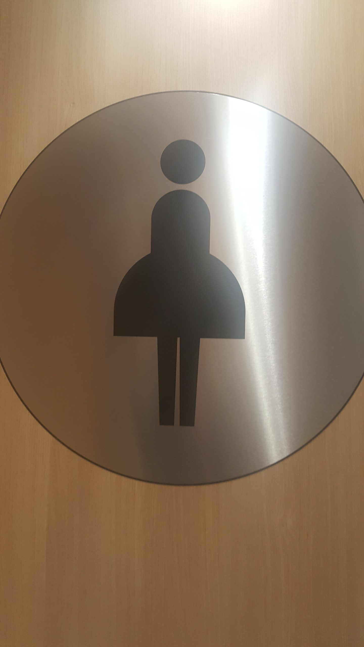 bathroom signage in England