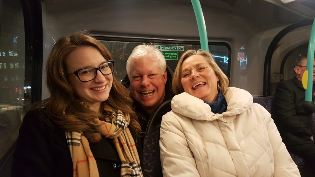 Riding the tube in London