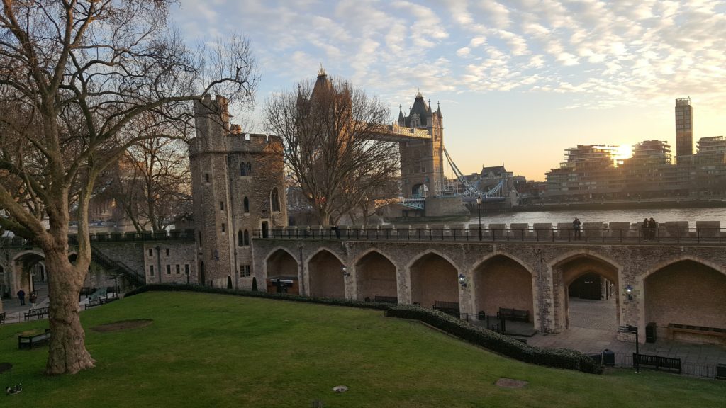 Tower of London and Tower Bridge England